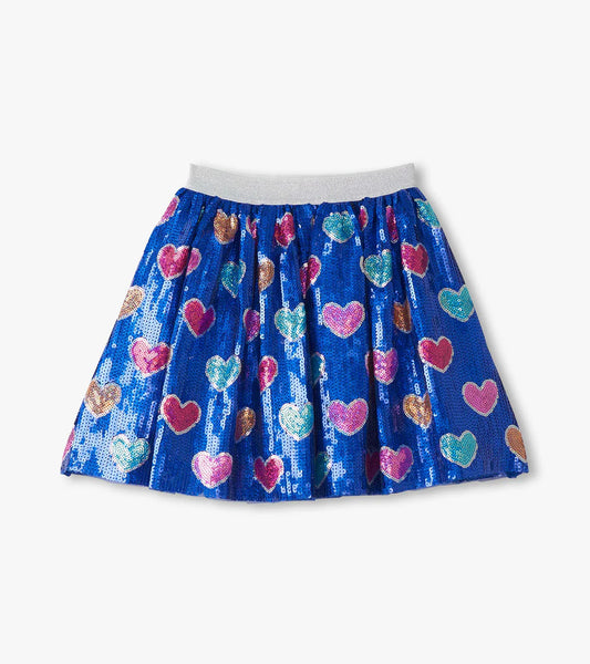 Hearts Sequin Skirt