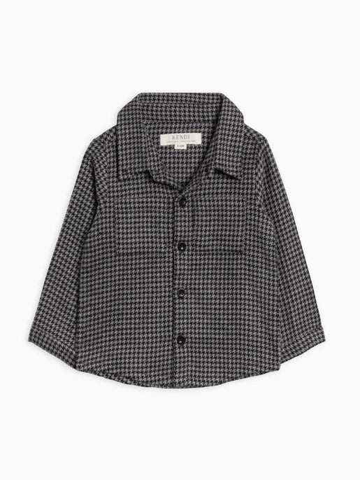 Flannel Houndstooth Shirt