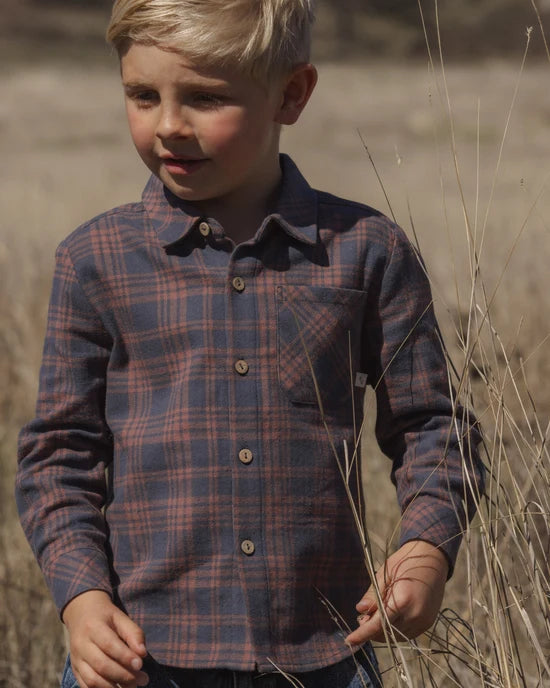 Midnight Plaid Button Down