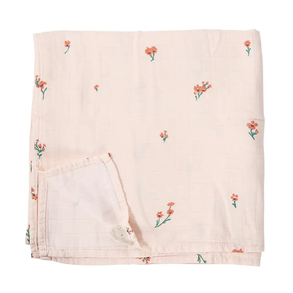 Petite Posy Swaddle Blanket