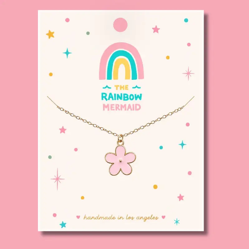 Pink Flower Necklace