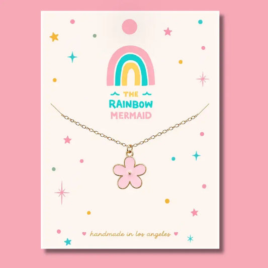 Pink Flower Necklace