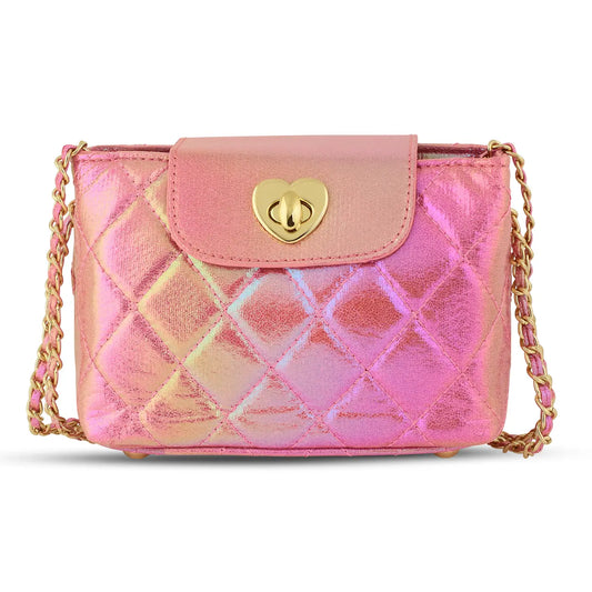 Pink Metallic Purse
