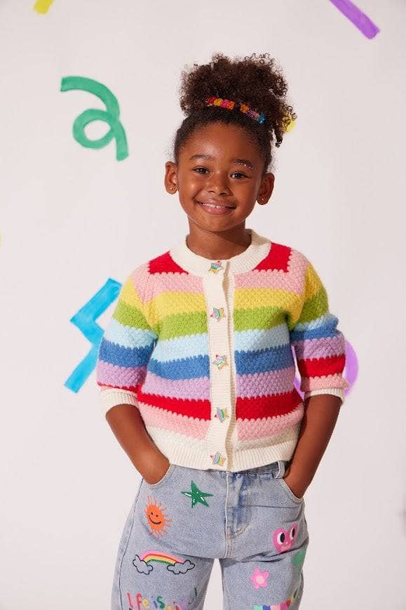 Rainbow Stripe Cardigan