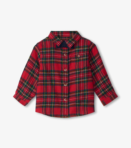 Red Plaid Easy Button Down