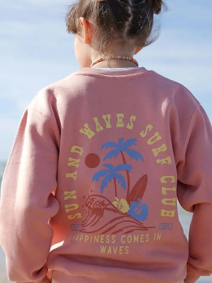 Sun + Waves Rose Sweatshirt