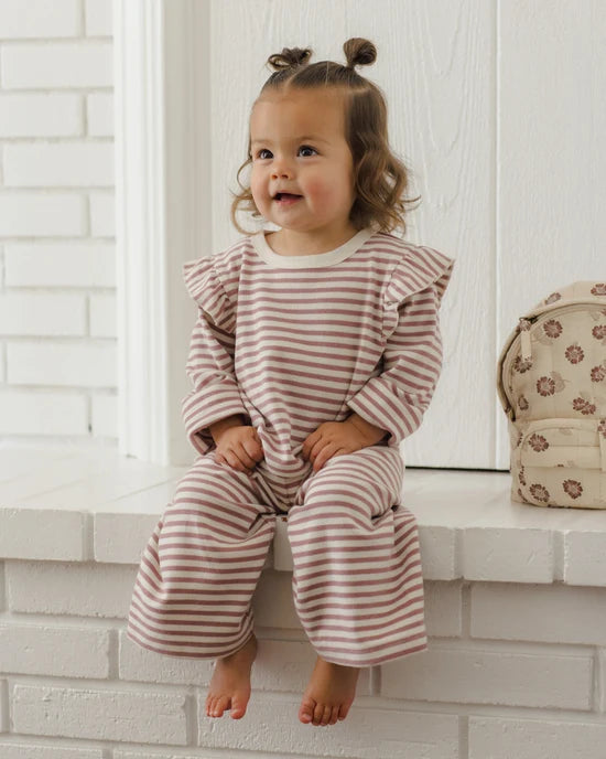 Mulberry Stripe Ruffle Set