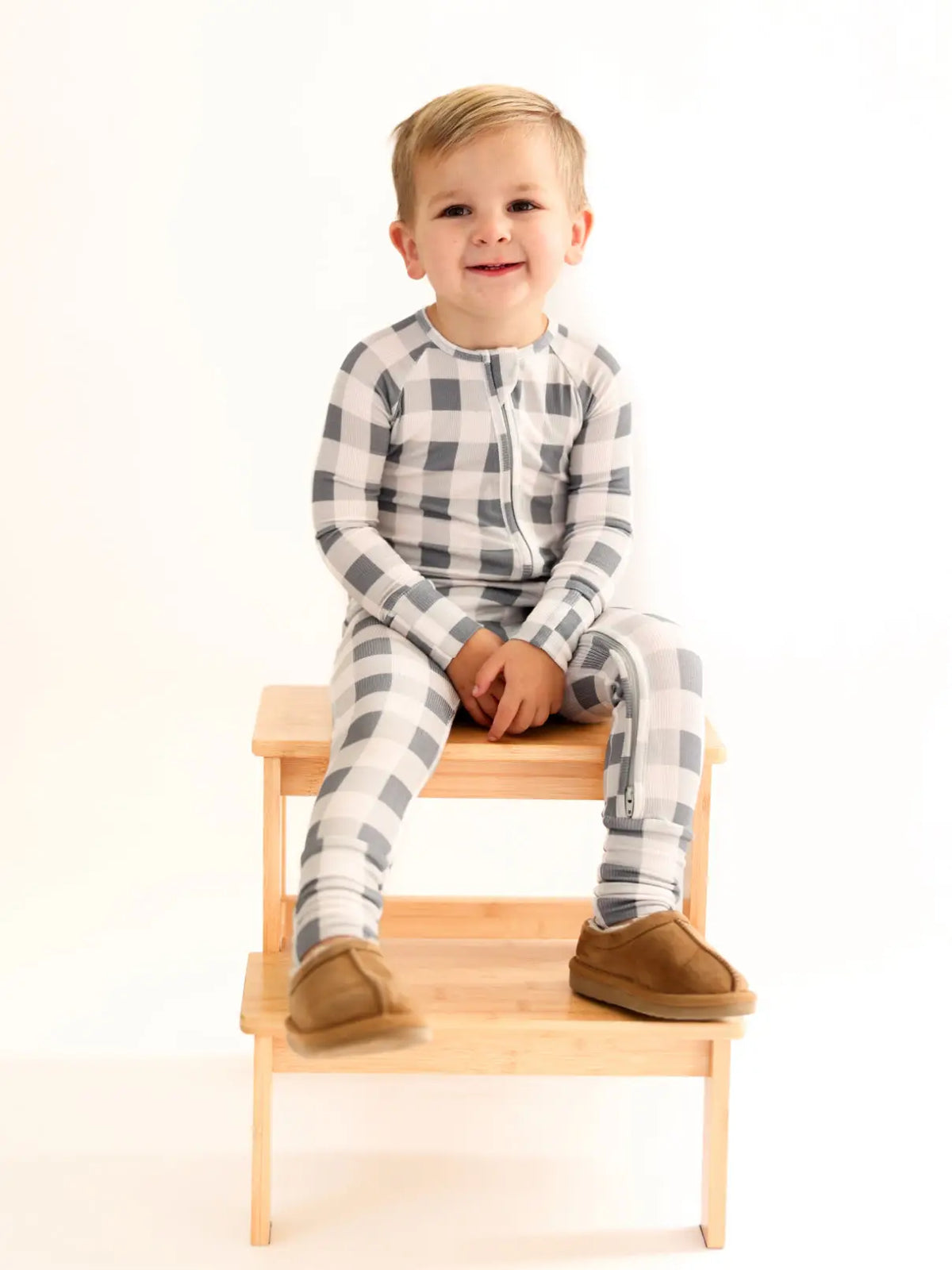 Gingham Bamboo Romper