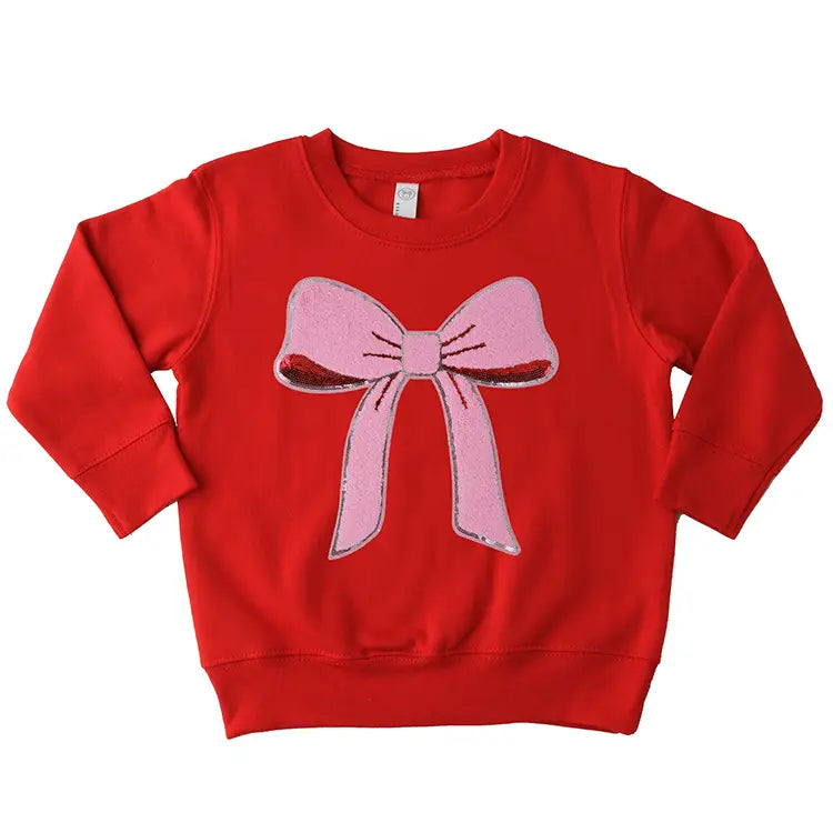Sparkle Bow Sweatshirt