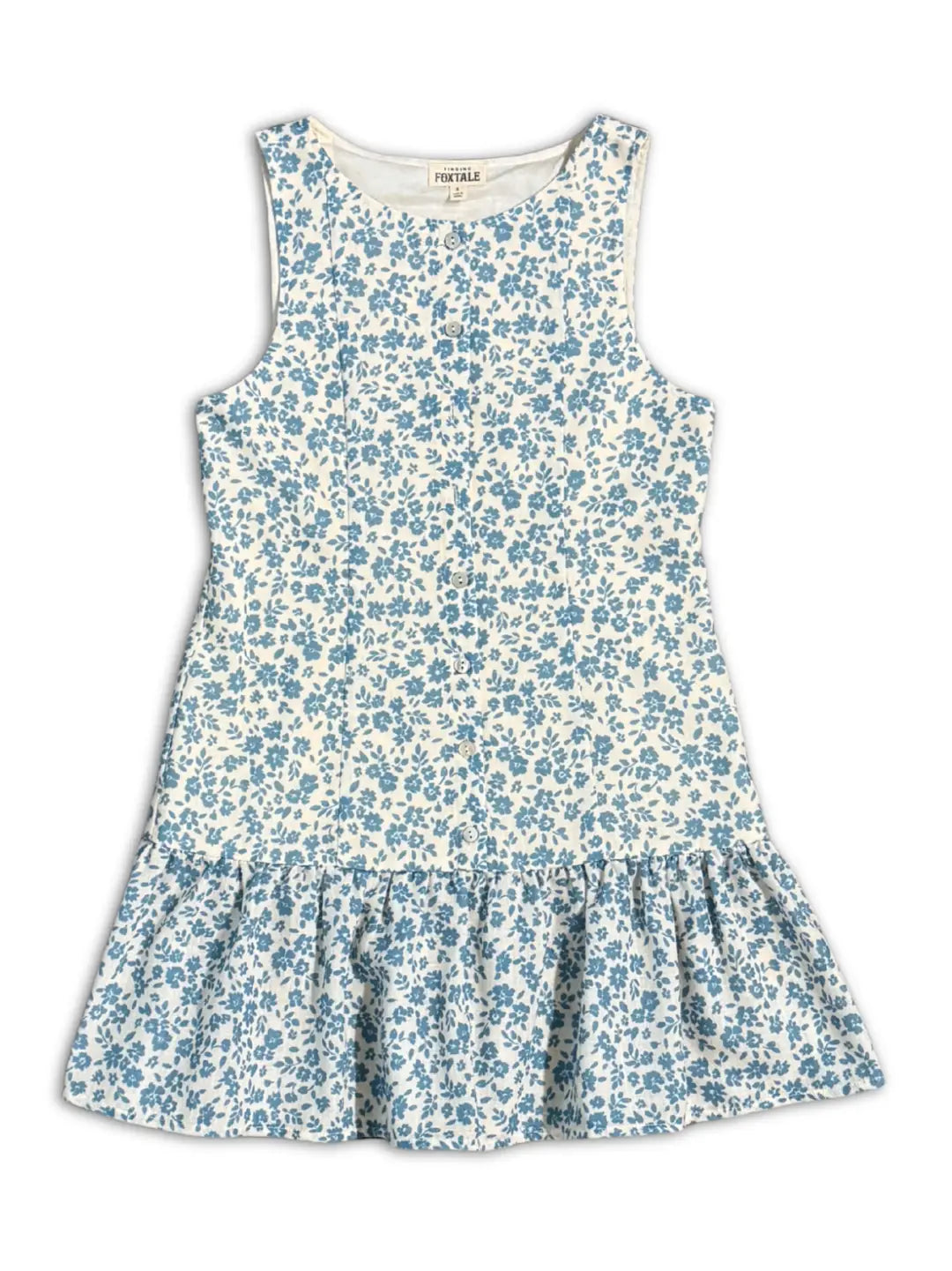 Sweet Blue Floral Dress