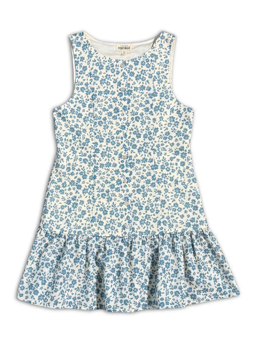 Sweet Blue Floral Dress