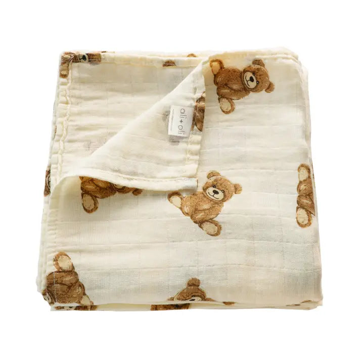 Bear Muslin Swaddle